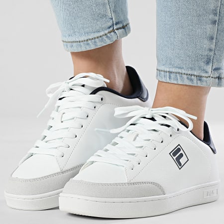 Fila - Zapatillas Mujer Courtbay FFW0477 Blanco Fila Marino