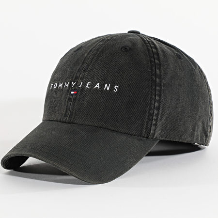 Tommy Jeans - Casquette Linear Logo Washed 7308 Noir