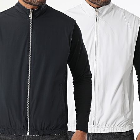 Frilivin - Veste Sans Manches Réversible 304 Noir Gris