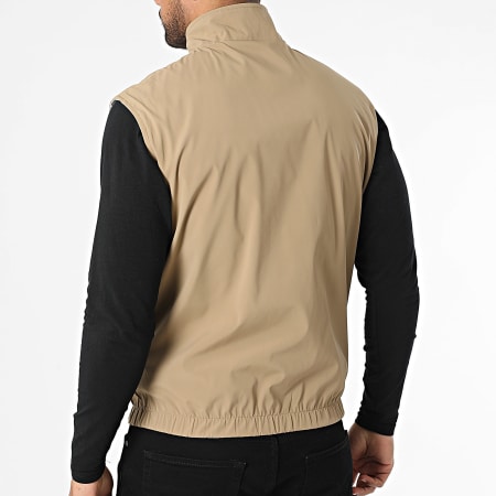Frilivin - Veste Sans Manches Réversible 304 Camel Ecru