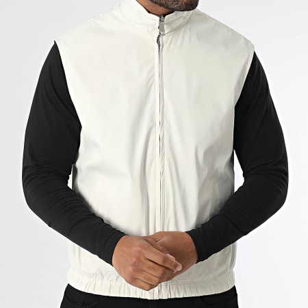 Frilivin - Veste Sans Manches Réversible 304 Camel Ecru