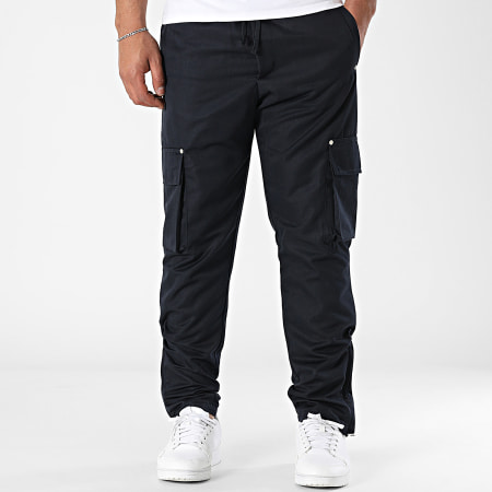 Ikao - Pantalon Cargo 036 Bleu Marine