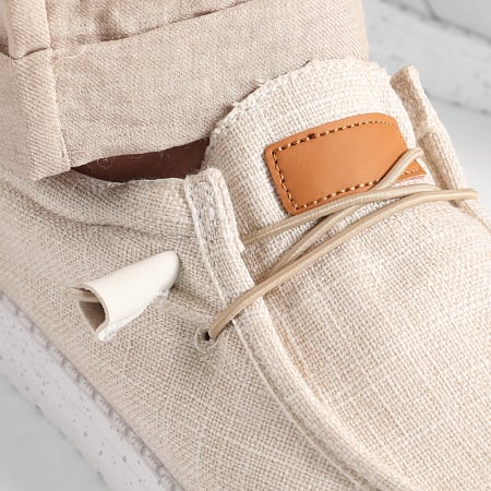 LBO - Mocassins Toile 0002 Beige Chiné