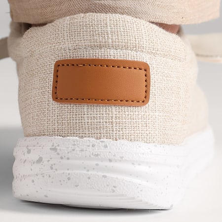 LBO - Mocassins Toile 0002 Beige Chiné