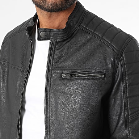 Produkt - Veste Simili Cuir Rocky Noir