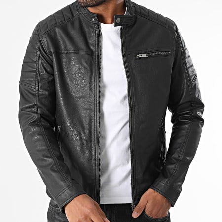 Produkt - Veste Simili Cuir Rocky Noir