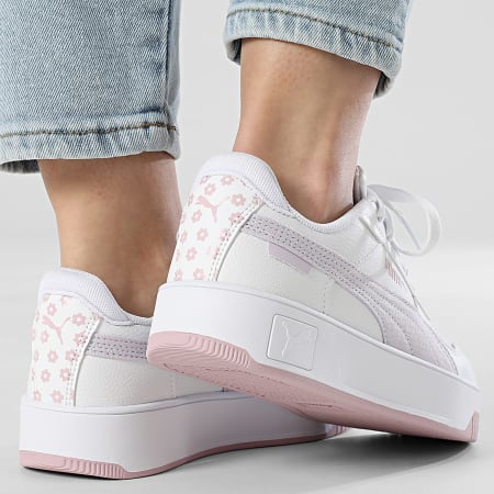 Puma - Baskets Femme Carina Street Beach Florals Jr 400653 White Lilac Frost Rose Mauve