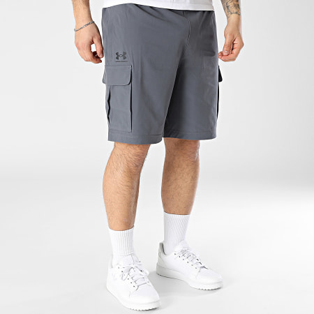 Under Armour - Short Cargo Vibe Woven 1386560 Gris Anthracite
