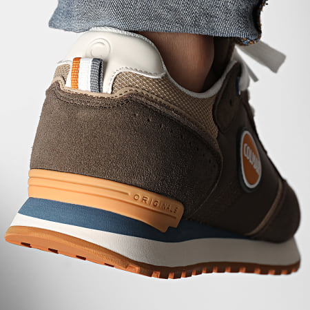 Colmar - Zapatillas Travis Block 067 Military Green Beige Orange