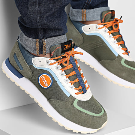 Colmar - Sneakers Travis Expedition 076 Verde Militare Multicolore