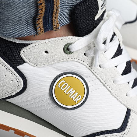 Colmar - Zapatillas Travis Block 068 Off White Navy Citrus Green