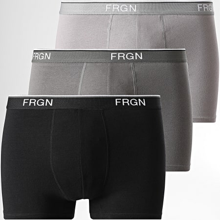 Freegun - Set van 3 FRGN Boxers Zwart Grijs