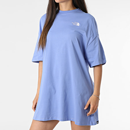 The North Face - Robe Tee Shirt Femme Essential A87NF Bleu Clair