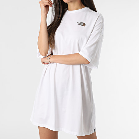 The North Face - Robe Tee Shirt Femme Essential A87NF Blanc
