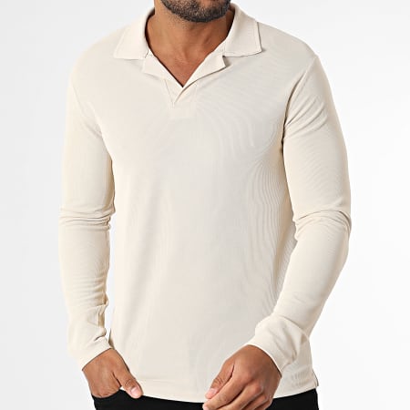 Uniplay - Polo Manches Longues 183 Beige