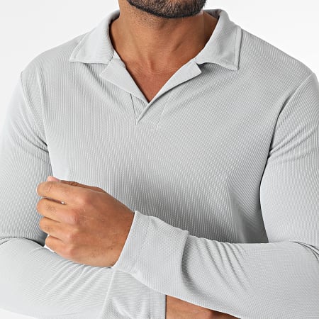 Uniplay - Polo Manches Longues 183 Gris