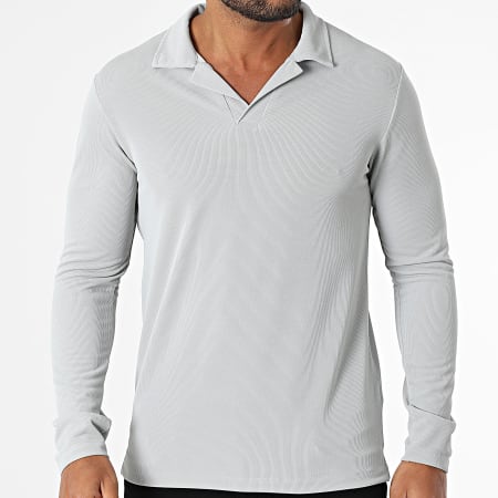 Uniplay - Polo Manches Longues 183 Gris