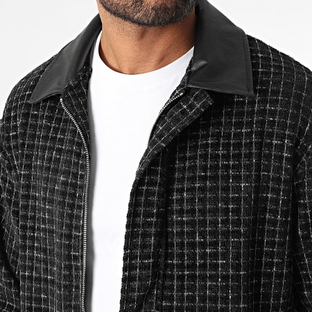 Classic Series - Chaqueta Con Cremallera A Cuadros 178 Negra
