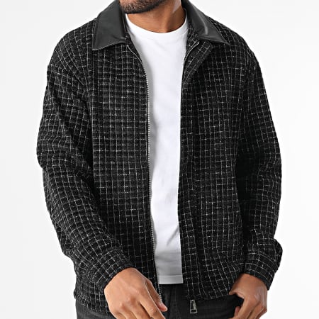 Classic Series - Chaqueta Con Cremallera A Cuadros 178 Negra