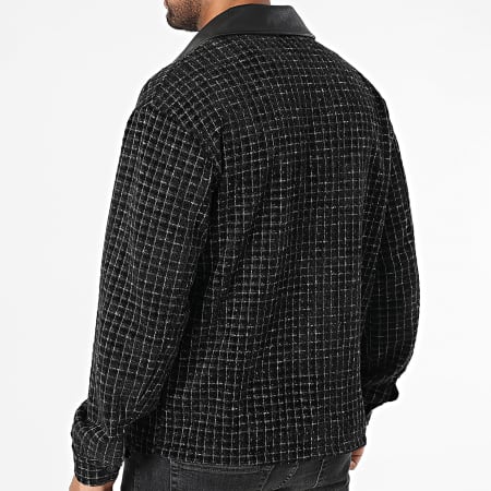 Classic Series - Chaqueta Con Cremallera A Cuadros 178 Negra