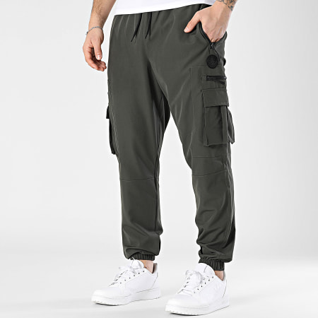 Zelys Paris - Pantalon Cargo Garko Vert Kaki