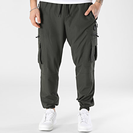 Zelys Paris - Pantalon Cargo Garko Vert Kaki