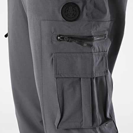 Zelys Paris - Pantalon Cargo Garko Gris Anthracite