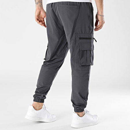 Zelys Paris - Pantalon Cargo Garko Gris Anthracite