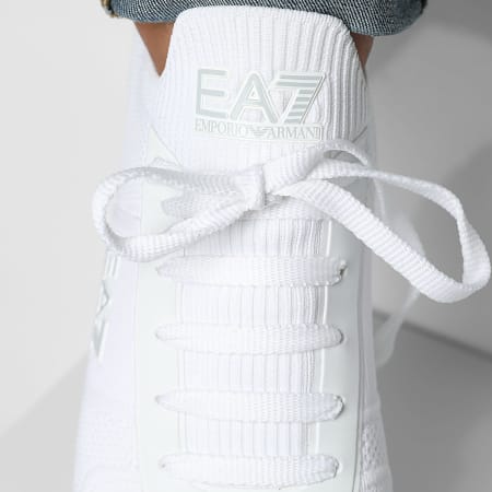 EA7 Emporio Armani - Zapatillas X8X171-XK373 Blanca Gris Violeta Entrenamiento