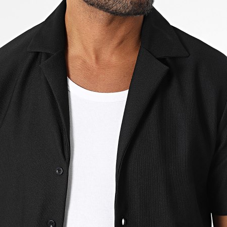 John H - Ensemble Chemise Manches Courtes Et Pantalon 342 Noir