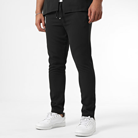 KZR - Ensemble Chemise Manches Courtes Et Pantalon Noir