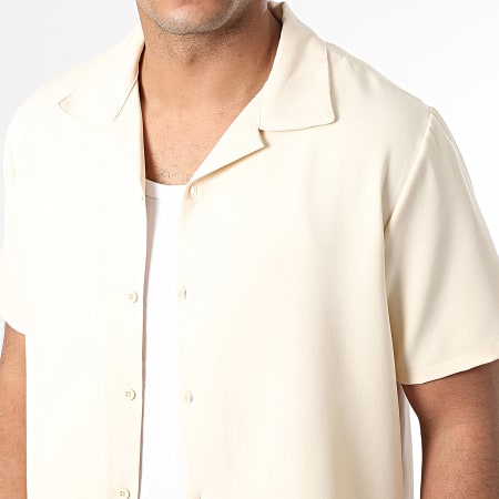KZR - Ensemble Chemise Manches Courtes Et Pantalon Beige