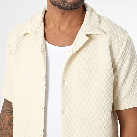 KZR - Ensemble Chemise Manches Courtes Et Pantalon 180 Beige