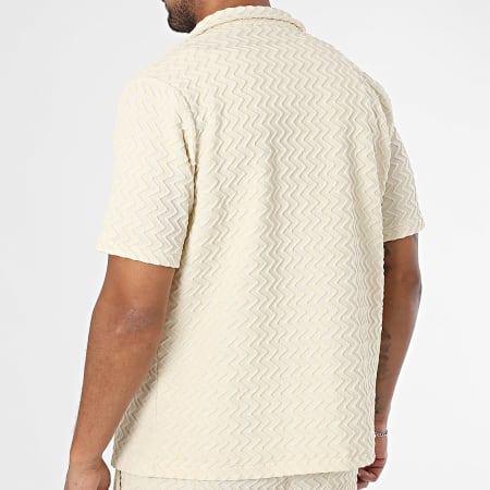 KZR - Ensemble Chemise Manches Courtes Et Pantalon 180 Beige