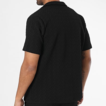 KZR - Ensemble Chemise Manches Courtes Et Pantalon 180 Noir