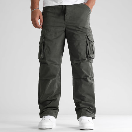 LBO - Lote De 2 Pantalones Cargo Relaxed Fit 0537 0536 Gris Antracita Negro