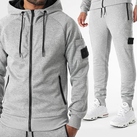 LBO - Ensemble De Survetement Cargo 0312 Gris Chiné