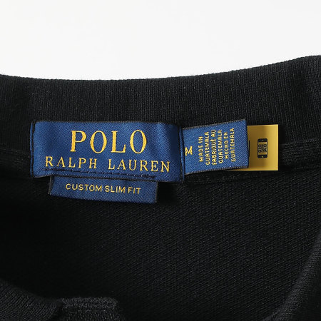 Polo Ralph Lauren - Calções polo personalizados de ajuste fino Grande jogador Preto