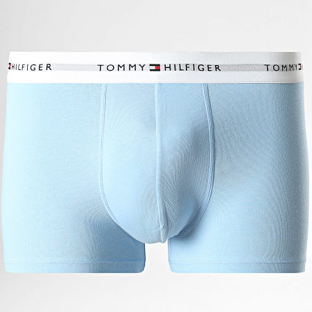 Tommy Hilfiger - Lot De 3 Boxers Trunk 2761 Bleu Marine Bleu Clair Gris