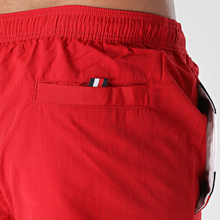 Tommy Hilfiger - Short De Bain Medium Drawstring 3474 Rouge Bleu Marine Blanc
