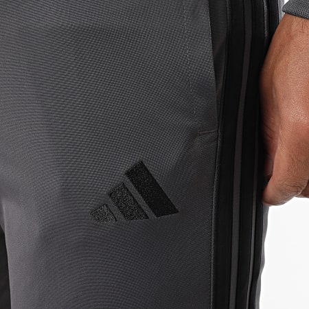 Adidas Sportswear - Ensemble De Survetement A Bandes Tiro JI8863 Gris Anthracite