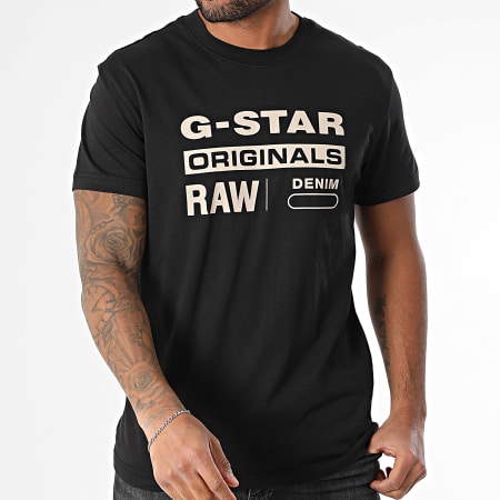 G-Star Tee Shirt Originals D25969-C506 Black Ryses