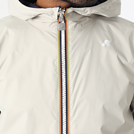 Veste Réversible Blanche Imperméable Style K-Way - Taille M, Neuve Avec étiquette