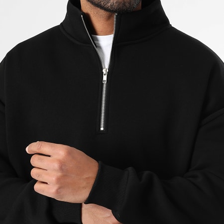 LBO - Ensemble Sweat Col Montant Zippé Et Pantalon Jogging 3791 Noir