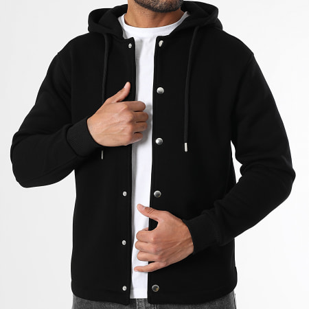LBO - Veste Unie Capuche 3783 Noir
