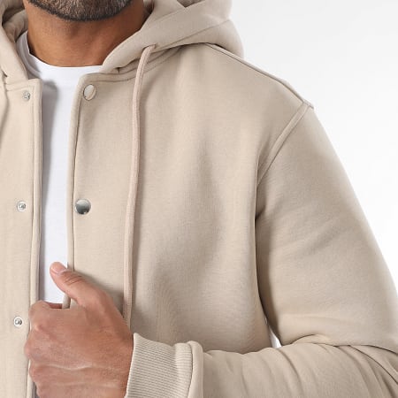 LBO - Veste Unie Avec Capuche 3784 Beige