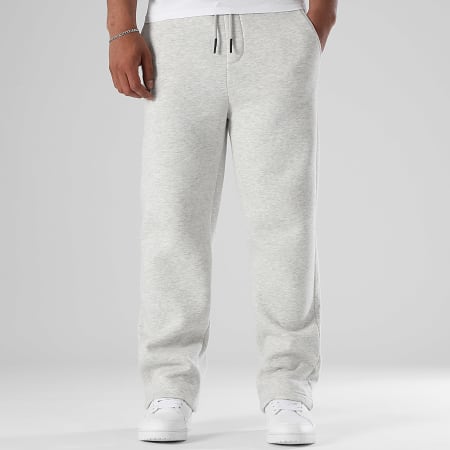LBO - Pantalon Jogging Large 3786 Gris Clair Chiné