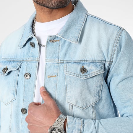 LBO - Ensemble Veste Jean Et Jean Cargo Fit 3797 Bleu Wash