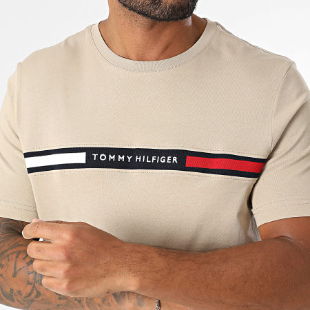 Tommy Hilfiger - Tee Shirt Chest Insert 6498 Beige