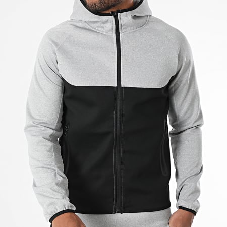 Zayne Paris  - Ensemble De Survetement 713 Gris Chiné Noir